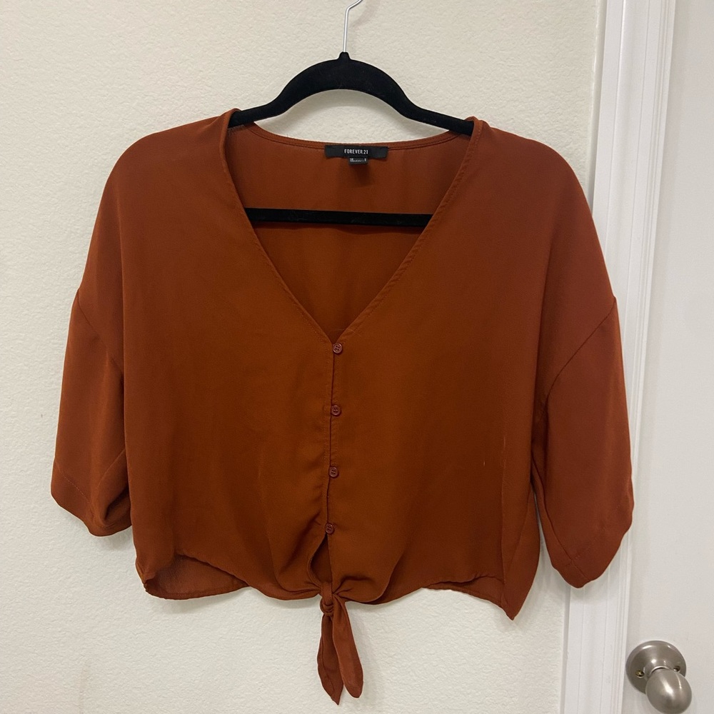 Forever 21 Tie-Front top
